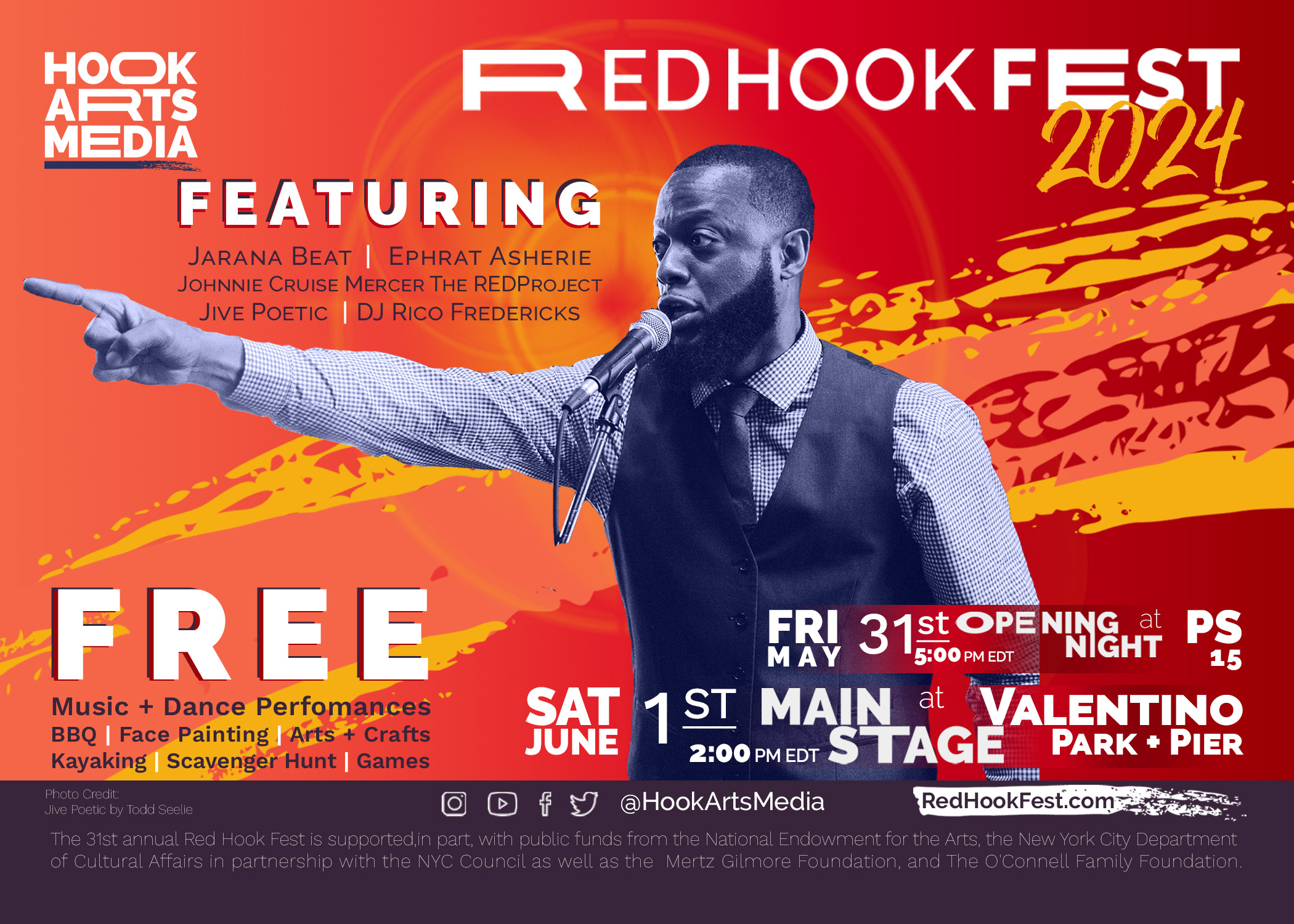 Red Hook Fest by Hook Arts Media Free Live Concert and Activities